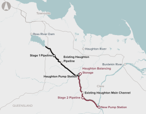 Haughton Pipeline location map