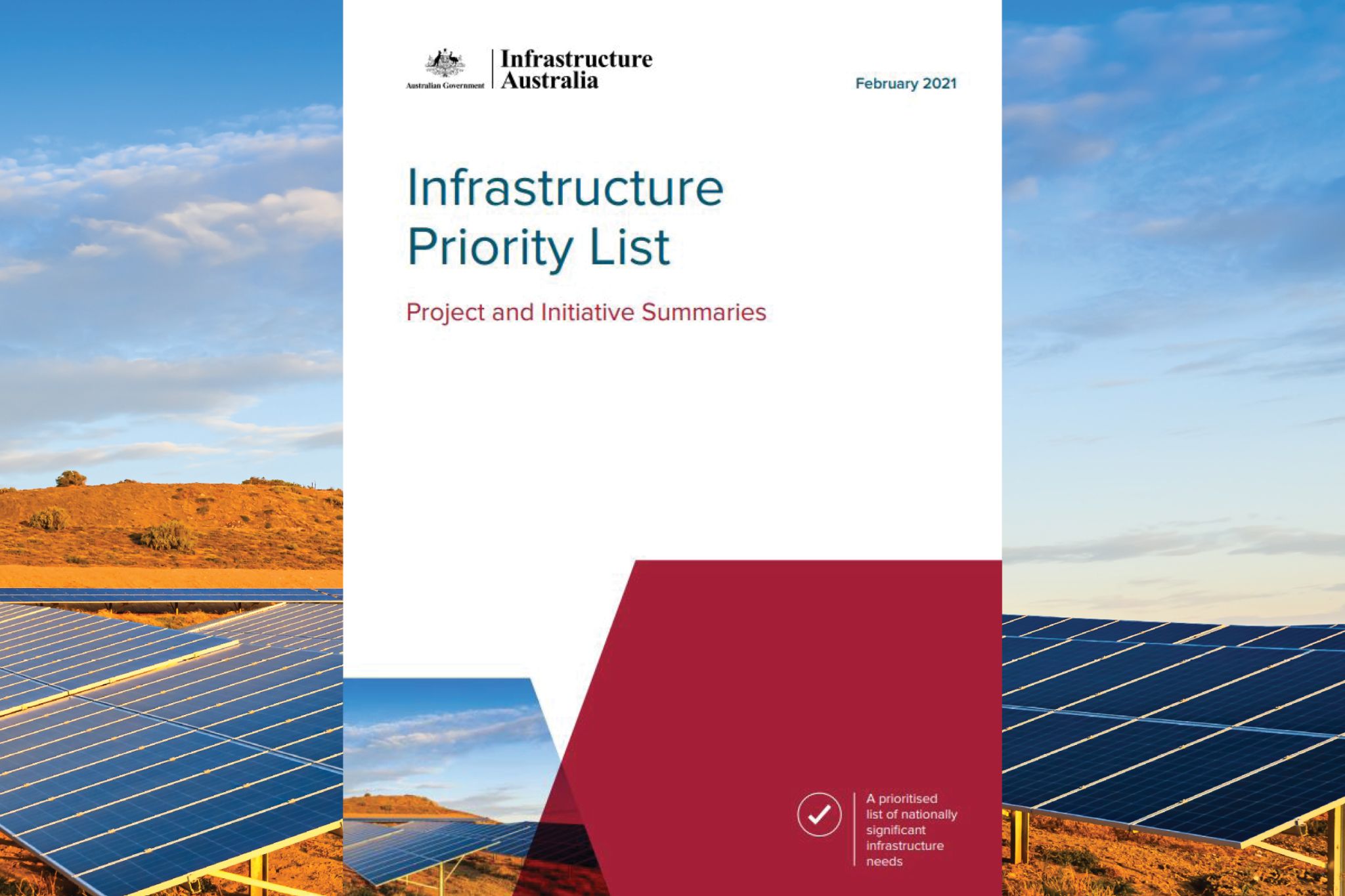 Front cover of the Infrastructure Priority List