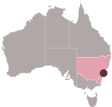 Map highlighting NSW